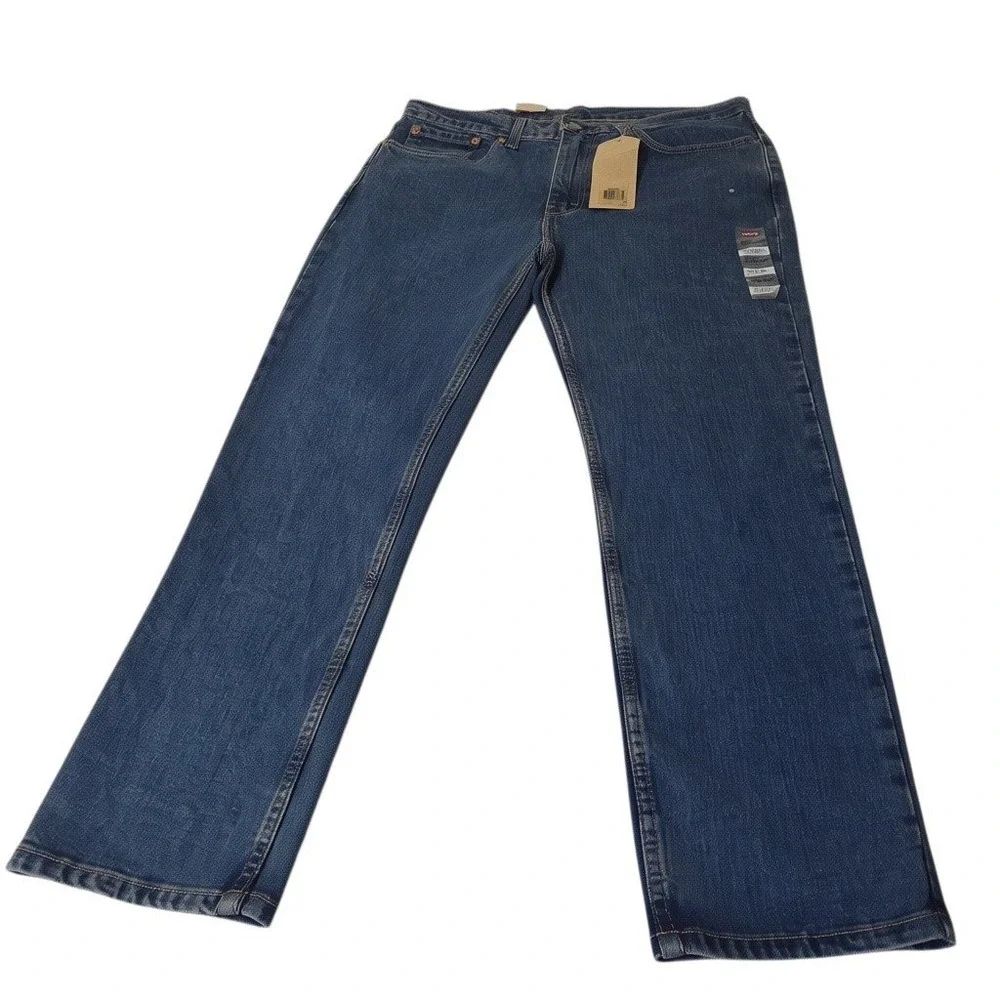 NEWLevi's 514 Straight Fit Jeans Men 34x30 Blue Stretch Denim $69 MSRP